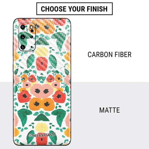 Bouffants and Broken Hearts Geometric Flowers Galaxy S20 Plus Skin