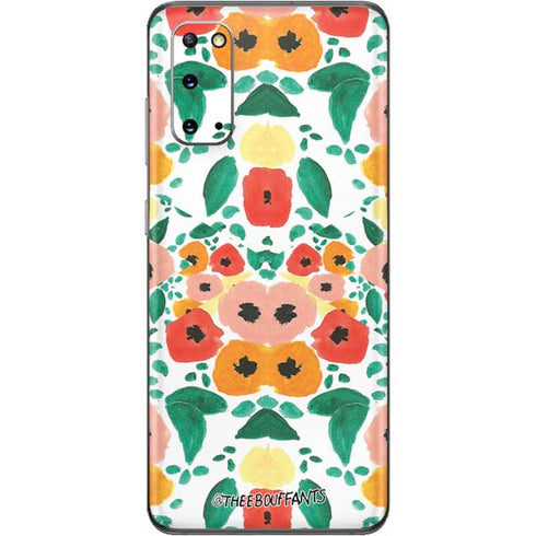 Bouffants and Broken Hearts Geometric Flowers Galaxy S20 Skin
