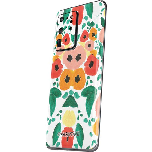 Bouffants and Broken Hearts Geometric Flowers Galaxy S20 Ultra 5G Skin