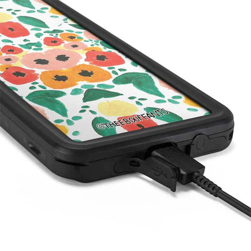 Bouffants and Broken Hearts Geometric Flowers Galaxy S20 Waterproof Case