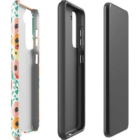 Bouffants and Broken Hearts Geometric Flowers Galaxy S21 5G Pro Case