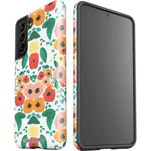 Bouffants and Broken Hearts Geometric Flowers Galaxy S21 5G Pro Case