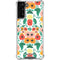Bouffants and Broken Hearts Geometric Flowers Galaxy S21 FE Clear Case