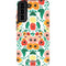 Bouffants and Broken Hearts Geometric Flowers Galaxy S22 Plus Pro Case