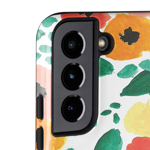 Bouffants and Broken Hearts Geometric Flowers Galaxy S22 Plus Pro Case