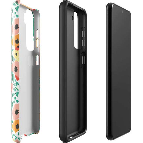 Bouffants and Broken Hearts Geometric Flowers Galaxy S22 Plus Pro Case