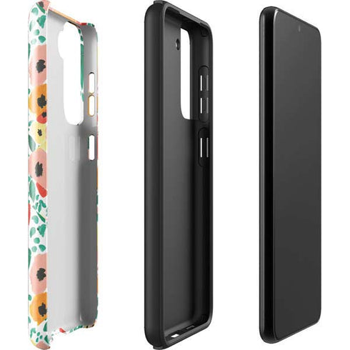 Bouffants and Broken Hearts Geometric Flowers Galaxy S22 Pro Case
