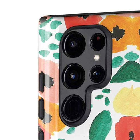 Bouffants and Broken Hearts Geometric Flowers Galaxy S22 Ultra Pro Case