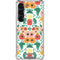 Bouffants and Broken Hearts Geometric Flowers Galaxy S23 Clear Case
