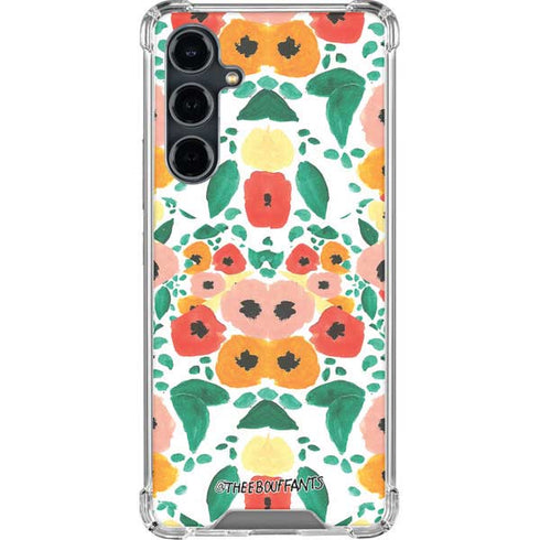 Bouffants and Broken Hearts Geometric Flowers Galaxy S23 FE Clear Case