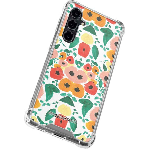 Bouffants and Broken Hearts Geometric Flowers Galaxy S23 FE Clear Case