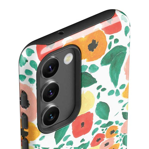 Bouffants and Broken Hearts Geometric Flowers Galaxy S23 Plus Pro Case