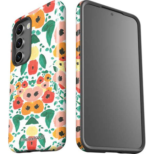 Bouffants and Broken Hearts Geometric Flowers Galaxy S23 Plus Pro Case