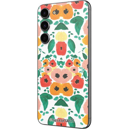 Bouffants and Broken Hearts Geometric Flowers Galaxy S23 Plus Skin