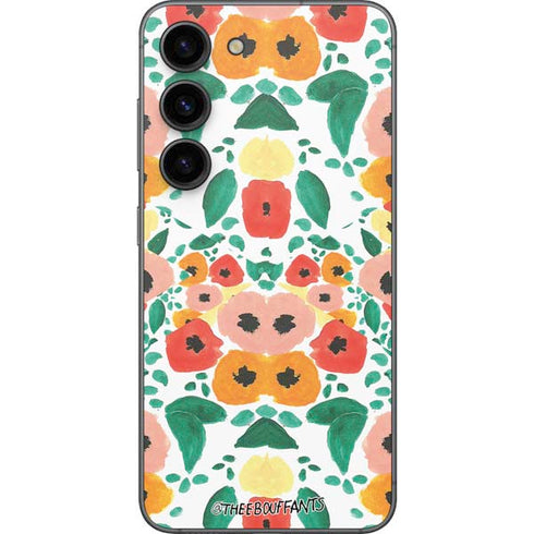 Bouffants and Broken Hearts Geometric Flowers Galaxy S23 Skin