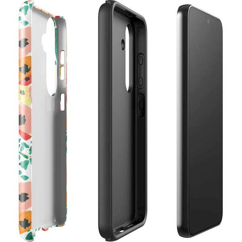 Bouffants and Broken Hearts Geometric Flowers Galaxy S24 Plus Impact Case