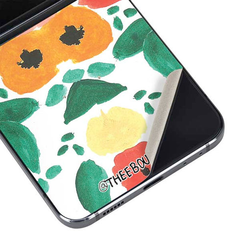 Bouffants and Broken Hearts Geometric Flowers Galaxy Z Flip5 5G Skin