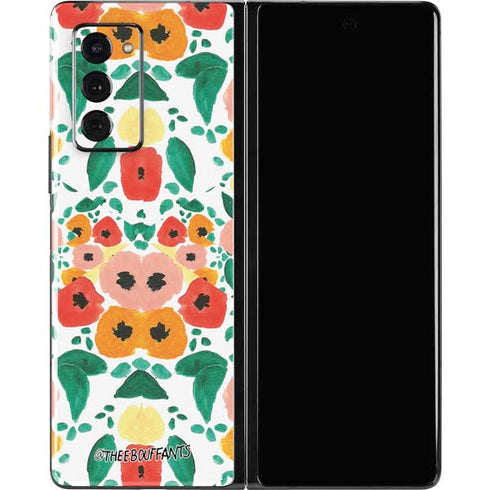 Bouffants and Broken Hearts Geometric Flowers Galaxy Z Fold2 5G Skin