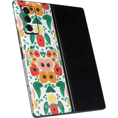 Bouffants and Broken Hearts Geometric Flowers Galaxy Z Fold2 5G Skin