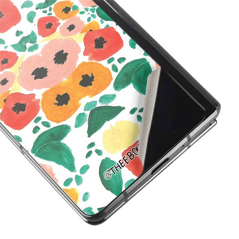 Bouffants and Broken Hearts Geometric Flowers Galaxy Z Fold2 5G Skin