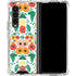 Bouffants and Broken Hearts Geometric Flowers Galaxy Z Fold4 5G Clear Case