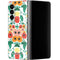 Bouffants and Broken Hearts Geometric Flowers Galaxy Z Fold4 5G Skin
