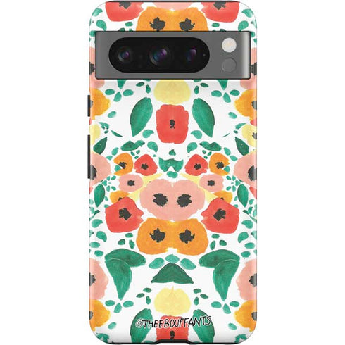 Bouffants and Broken Hearts Geometric Flowers Google Pixel 8 Pro Impact Case