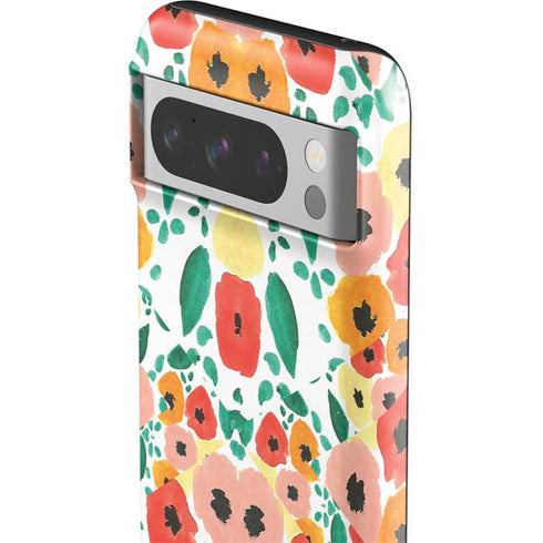 Bouffants and Broken Hearts Geometric Flowers Google Pixel 8 Pro Impact Case