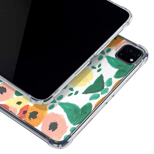 Bouffants and Broken Hearts Geometric Flowers iPad Pro 12.9in (2020) Clear Case