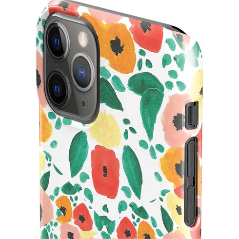 Bouffants and Broken Hearts Geometric Flowers iPhone 11 Pro Lite Case