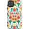 Bouffants and Broken Hearts Geometric Flowers iPhone 11 Pro Max Impact Case