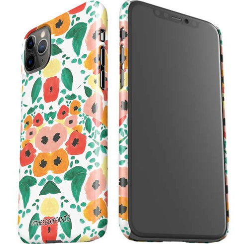 Bouffants and Broken Hearts Geometric Flowers iPhone 11 Pro Max Lite Case