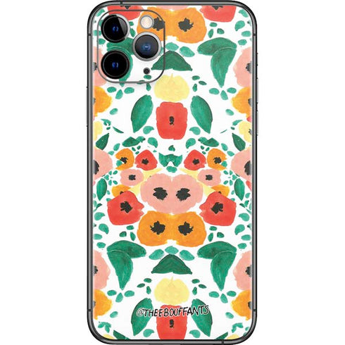 Bouffants and Broken Hearts Geometric Flowers iPhone 11 Pro Skin