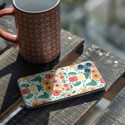 Bouffants and Broken Hearts Geometric Flowers iPhone 11 Pro Skin