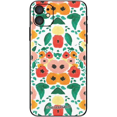 Bouffants and Broken Hearts Geometric Flowers iPhone 11 Skin
