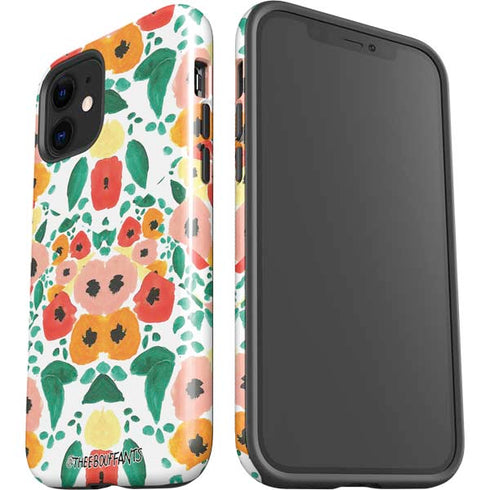 Bouffants and Broken Hearts Geometric Flowers iPhone 12 Impact Case