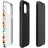 Bouffants and Broken Hearts Geometric Flowers iPhone 12 Mini Impact Case