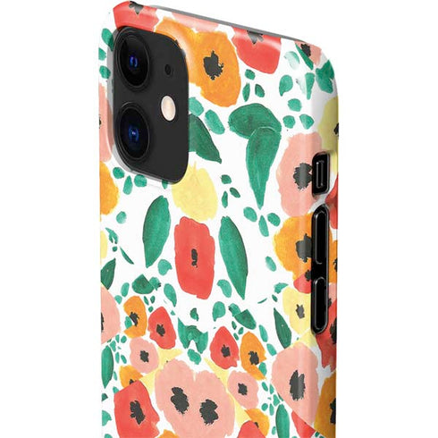 Bouffants and Broken Hearts Geometric Flowers iPhone 12 Mini Lite Case