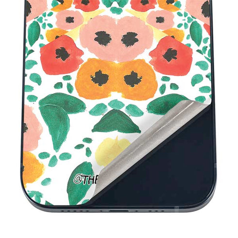 Bouffants and Broken Hearts Geometric Flowers iPhone 12 Mini Skin