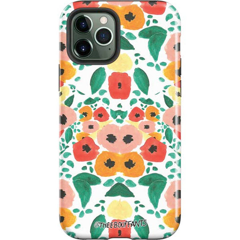 Bouffants and Broken Hearts Geometric Flowers iPhone 12 Pro Max Impact Case