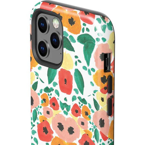 Bouffants and Broken Hearts Geometric Flowers iPhone 12 Pro Max Impact Case