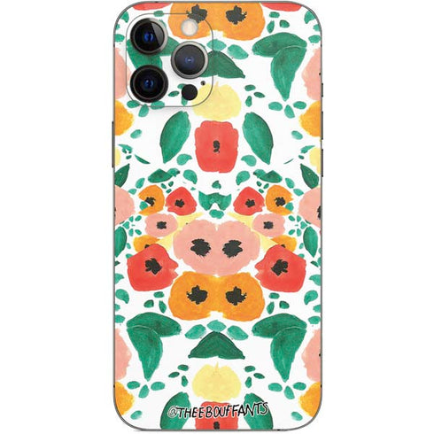 Bouffants and Broken Hearts Geometric Flowers iPhone 12 Pro Max Skin