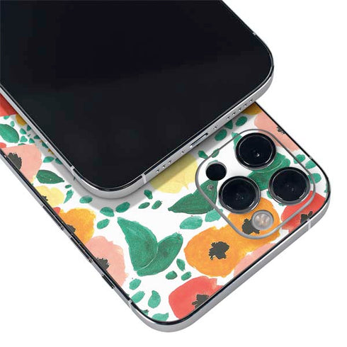 Bouffants and Broken Hearts Geometric Flowers iPhone 12 Pro Skin