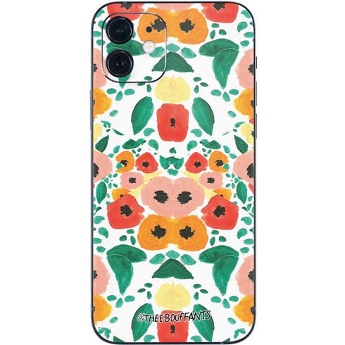 Bouffants and Broken Hearts Geometric Flowers iPhone 12 Skin