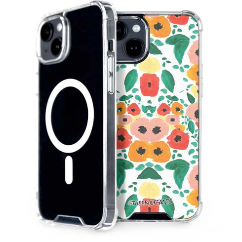 Bouffants and Broken Hearts Geometric Flowers iPhone 13 MagSafe Case