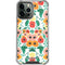 Bouffants and Broken Hearts Geometric Flowers iPhone 13 Pro Max Clear Case