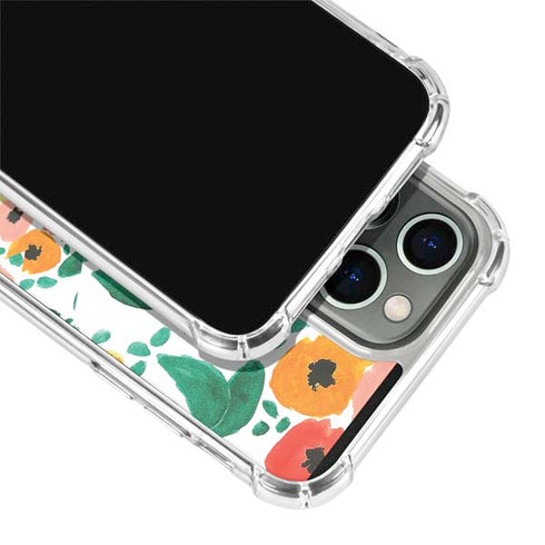 Bouffants and Broken Hearts Geometric Flowers iPhone 13 Pro Max Clear Case