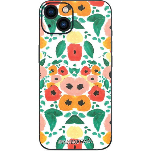 Bouffants and Broken Hearts Geometric Flowers iPhone 13 Skin