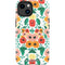 Bouffants and Broken Hearts Geometric Flowers iPhone 14 Plus Impact Case