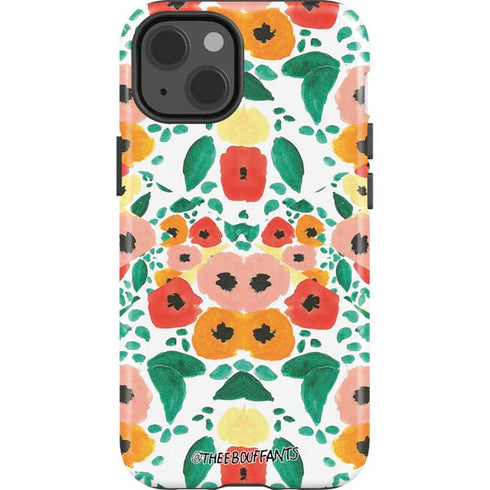 Bouffants and Broken Hearts Geometric Flowers iPhone 15 Impact Case